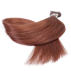K.SWIGS 33# Auburn Nano Ring Hair <b>Extensions</b> 100% Virgin Human Hair Straight Cuticle Aligned No Tangle Reusable Bulk Wholesale - Product Image 2