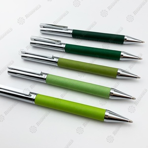 Negocios promocionales regalo personalizado logotipo <span class=keywords><strong>jefe</strong></span> <span class=keywords><strong>de</strong></span> cuero <span class=keywords><strong>de</strong></span> lujo <span class=keywords><strong>de</strong></span> bola <span class=keywords><strong>de</strong></span> metal <span class=keywords><strong>de</strong></span> <span class=keywords><strong>la</strong></span> pluma - Product Image 1