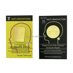 ¡Novedad! pegatina protectora para teléfono antiradiación dorada con iones negativos - Product Image 4
