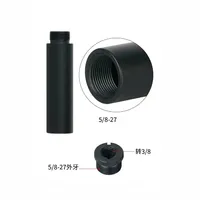 Tube d'extension pour pied de micro, adaptateur de vis mâle-femelle 5/8 "-27 5/8 1/4 3/8, compatible avec la plupart des microphones