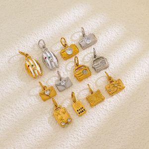 Pendentif en Moissanite de qualité supérieure, prêt pour l'emballage de vente au détail, avec détails en cuir incrusté, sans nickel. - Product Image 2
