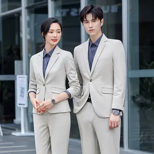 Men's And Women's Professional Suit 4S Sales Manager Formal Attire Hotel Catering Front Desk Work Uniform Tuxedo Pants