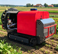 Pulvérisateur agricole RC sur chenilles UCARRY URS200 200L avec réservoir sous pression 280kg, haute sécurité, pour utilisation en verger