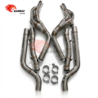Collecteur d'échappement en acier inoxydable 304 de performance, épaisseur 1,5 mm, finition lisse pour tuyaux MERCEDES-BENZ C63 AMG W204