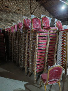 Коммерческие используемые высококачественные стулья для свадебной вечеринки металлические железные гостиничные банкетные стулья для продажи - Product Image 5