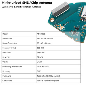 Компактная SMD 4G LTE антенна 824-960/1710-2690 МГц |   Высокоэффективная SMT-антенна для IoT-устройств - Product Image 4