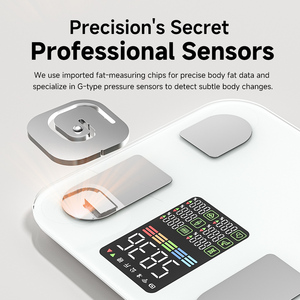 Yolanda xách tay thông Minh Kỹ Thuật số Quy mô HD màn hình màu các biện pháp BMI Heart Rate Body Fat cá nhân điện tử có trọng lượng Quy mô 180kg - Product Image 5