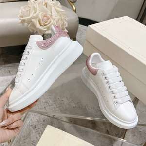 Zapatos Casuales de Encaje con Diamantes Rosados de Diseñador, Antideslizantes, Cómodos, Transpirables, para Todas las Temporadas, Estilo Walking para Mujer - Product Image 1