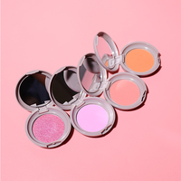 Make Your Logo 24 Couleurs Vegan Silky Nude Soft Pink Blusher Makeup Rubor Poudre Pressée Private Label Waterproof Powder Blush
