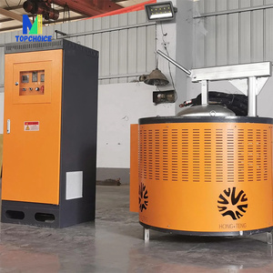 Horno basculante de acero 1T 5T, máquina de energía, metal y aluminio industrial de horno de fusión, carcasa de horno de fusión por inducción de 100kW - Product Image 2