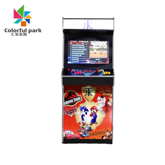 Parco colorato di intrattenimento al coperto a gettoni gioco di combattimento macchina arcade con Pandora box per parco divertimenti