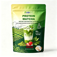 Poudre de Matcha Protéinée à Marque Blanche, Fourniture Directe Usine, Mélange Instantané Naturel Pur pour Latte Glacé au Matcha avec 10g de Protéine