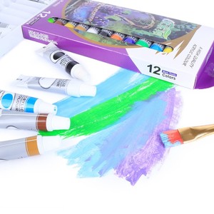 Vente chaude <span class=keywords><strong>peinture</strong></span> <span class=keywords><strong>acrylique</strong></span> 12ml ensemble <span class=keywords><strong>de</strong></span> <span class=keywords><strong>dessin</strong></span> pour les enfants comme cadeau <span class=keywords><strong>peinture</strong></span> d'art, peintures d'art pour <span class=keywords><strong>dessin</strong></span> - Product Image 2