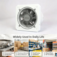 Ventilateur d'extraction de fumée électrique industriel pour la maison, les restaurants, les cuisines, montage mural, axial, en fonte, avec roulement à billes, 220-240V, OEM