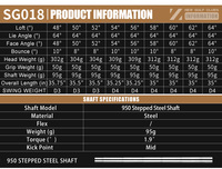 Wedge de golf personnalisé PGM SG018 48 ° /50 ° /52 ° /54 ° /56 ° /58 ° /60 ° /62 ° /64 °   Ensemble de fers de golf pour droitiers, clubs de golf