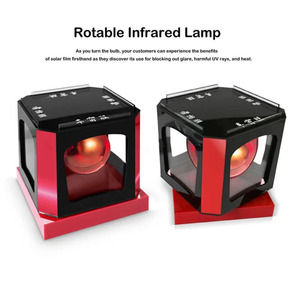 STK Logo tùy chỉnh 4 mặt cửa sổ thay đổi màu sắc máy hiển thị phim năng lượng mặt trời điện tử cơ thể PVC với đèn nhiệt kính chắn gió - Product Image 2