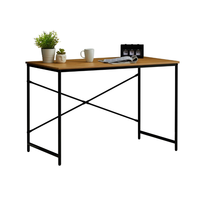 Fournisseur direct d'usine, table de bureau moderne en MDF avec cadre en métal de 120 cm, pour bureau à domicile, bureau d'ordinateur