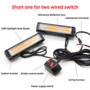 Luces de Parachoques Multimodo COB, Tiras de Luces LED Rojas, Amarillas y Azules para Techo, Barras de Luces LED Universales para Todos los Autos - Product Image 3