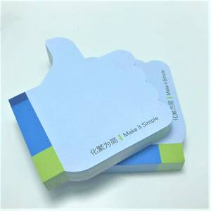 กระดาษโน้ตแบบมีกาวสำหรับใช้ในห้องเรียนและสำนักงาน รูปทรงมือสร้างสรรค์ DIY แผ่นโน้ตรูปนิ้วโป้ง กระดาษโน้ตแบบก้อนอิฐ - Product Image 4