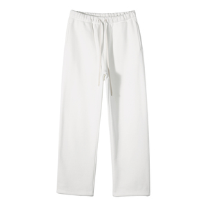 Wholesale New Design Men's Casual Solid Embroidered Mid Heavyweight Wide Leg Custom Unisex Loose Ankle Jogger Pants <b>Trousers</b> - Product Image 1