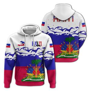 Fitspi Pays Culture Drapeau Caraïbes Mer Haïti Île Pull Hommes Femmes Survêtement Impression 3d Streetwear Harajuku Capuche En Gros - Product Image 3