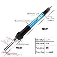 Set Peralatan Perbaikan Kombinasi Solder Listrik Temperatur Adjustable VC830L dengan Multimeter Digital dan Pemanas Internal