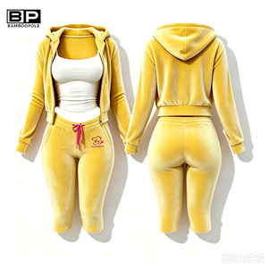<span class=keywords><strong>Tuta</strong></span> da <span class=keywords><strong>Donna</strong></span> Y2K in Velluto con Zip e Cappuccio, Set 2 Pezzi, Pantaloni Jogger a Righe <span class=keywords><strong>Rosa</strong></span> con Coulisse, Abbigliamento Loungewear per Donne - Product Image 1