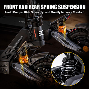 Patinete Eléctrico EOEOTWO K2 Max, 4000W, Motor Dual, ><span class=keywords><strong>65</strong></span> <span class=keywords><strong>km</strong></span>/h, Autonomí<span class=keywords><strong>a</strong></span> de 40-60 <span class=keywords><strong>km</strong></span>, Control por Aplicación, Aleación de Aluminio, Neumáticos Todoterreno de 11 Pulgadas, Desmontables - Product Image 4