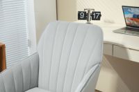Fauteuil roulant pivotant de style minimaliste nordique tabouret réglable en hauteur rembourré en velours avec base en métal pour canapés de salon