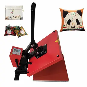 38*38Cmheat Overdracht Machine Voor T-Shirt Afdrukken Hogedruk Platte Handmatige Hittepersmachine