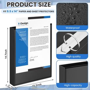 Tùy chỉnh Kinh Tế 3 inch D <span class=keywords><strong>Ring</strong></span> và round3 Vòng chất kết dính, hiển thị xem, có thể giữ 175 tờ của đòn bẩy Arch tập tin chất kết dính - Product Image 2