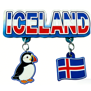 Imán de nevera de madera con forma de letra 3d, recuerdo turístico personalizado - Product Image 3