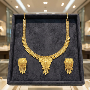 Collares chapados en oro de 14K, 18K, 24K al por mayor, joyería de moda, conjunto de joyería tradicional, collares cortos de latón relleno de oro - Product Image 2