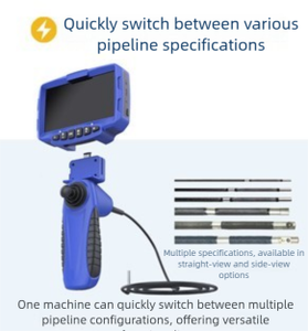 <span class=keywords><strong>Endoscope</strong></span> industriel <span class=keywords><strong>portable</strong></span> 6010 avec tuyau flexible, vidéo-boroscope pour l'inspection des tuyaux, adapté à l'inspection des espaces étroits - Product Image 5