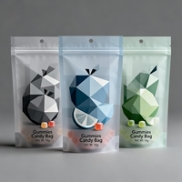 Sachets personnalisés refermables pour bonbons gélifiés, pochettes transparentes mates résistantes à l'humidité