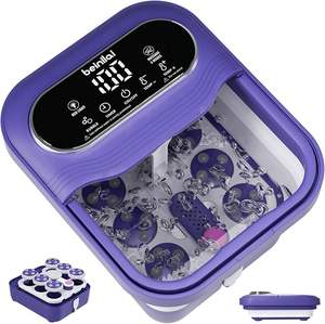 <span class=keywords><strong>LCD</strong></span>-Digitalanzeige Tragbares Faltbares Fußbad-Massagegerät mit Heizung, Blasenfunktion, Einstellbarer Zeitsteuerung und Abnehmbarer Massagefunktion - Product Image 1
