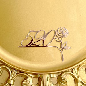 Décoration de gâteau en acrylique Honey And Sweetness 520, rose décorative pour la Saint-Valentin et le festival Qixi - Product Image 4