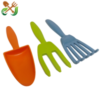 Outils de jardinage pour enfants : fourche, pelle, râteau, ensembles de jardinage portables légers et colorés pour la plantation en extérieur et à la plage