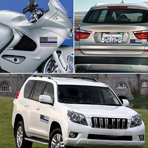 حامل لوحة أرقام السيارة من الألومنيوم بتصميم العلم الأمريكي مع نجوم وخطوط، للجزء الأمامي والخلفي، عبوة من قطعتين مع براغي LIHENG - Product Image 6