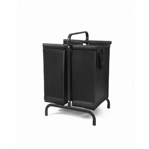 Manufacturer Custom Rustic Bedroom Laundry Hamper 2-Compartment Bathroom Organizer and Laundry Basket - Product Image 6