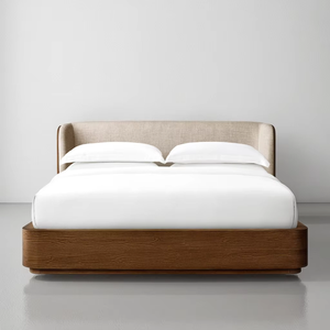 Muebles de Dormitorio Modernos Vintage con Estructura de Madera Maciza, Diseño de Cama con Cajones, <span class=keywords><strong>Camas</strong></span> Tapizadas de Madera - Product Image 1