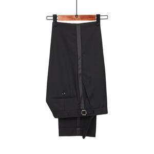 למעלה איכות איש חליפה רשמית מעיל slim fit גבר שחור חתונה חליפת סט - Product Image 6