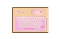 Ensemble Cadeau d'Entreprise Annuel de Luxe Unique Rose Vert Souris Sans Fil Clavier Promotion Coffret Cadeau d'Affaires pour Clientes VIP Femmes