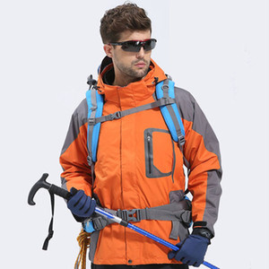AMW Outdoor <span class=keywords><strong>Trekking</strong></span> <span class=keywords><strong>Veste</strong></span> softshell coupe-vent respirante pour homme grande taille Vestes de ski coupe-vent pour homme grande taille - Product Image 3