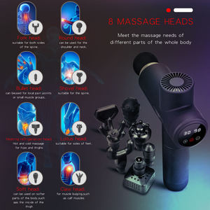 Hot Selling Deep Tissue <b>Massage</b> <b>Gun</b> with Heat and Cold 30 Speeds Muscle Massager <b>Gun</b> 8 <b>Massage</b> Heads for Gym Home Outdoors - Product Image 5