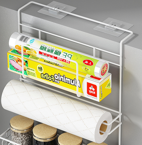 Spice Rack for Kitchen Organizer, Fridge Storage Shelf for Jar of <strong>Olive</strong> Oil, <strong>Cookware</strong> and Towels, with Adhesive Sicker - Product Image 6