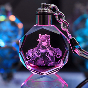 <span class=keywords><strong>Genshin</strong></span> พวงกุญแจคริสตัลเรืองแสงสีสันสดใส,ตัวละครในเกมรูปอนิเมะ Venti <span class=keywords><strong>Eula</strong></span> Zhongli ของเล่นสำหรับเด็กของขวัญวันเกิด - Product Image 2