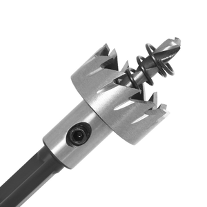 Broca de corona de 38 mm con acabado dorado, vástago hexagonal de 10 mm, mandril de pinza de resorte para perforación de madera - Product Image 2