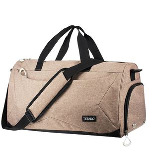 Free Sample Large <b>Men</b> Waterproof <b>Travel</b> Sports Garment Weekender Overnight Rolling Gym Duffle <b>Bag</b> Custom With Logo - Product Image 1