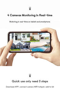 Hot Selling 1080p CMOS Mini PTZ Sicherheit CCTV-Kamera-Set Cloud 1 Jahr Bewegungs erkennung Sirene Alarm Nachtsicht Magnetisch - Product Image 5